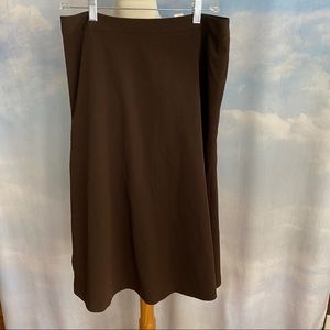 Casual Corner Annex Fully Lined Brown Midi Skirt